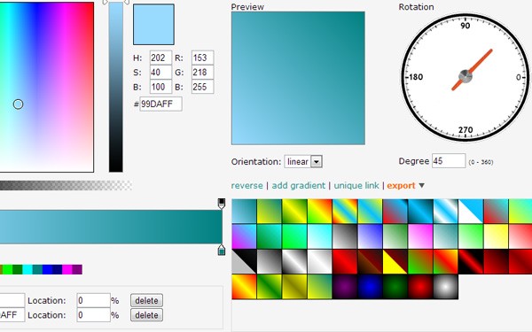 Angrytools Online Gradient Generator