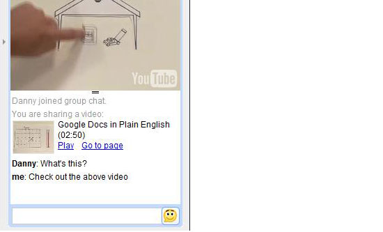 Chatting in Google Docs.