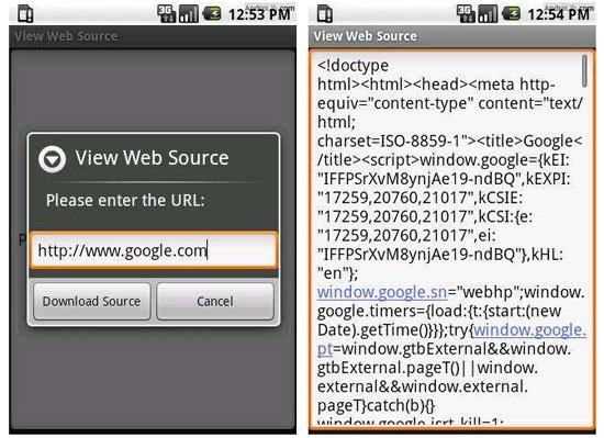 View Web Source (free)