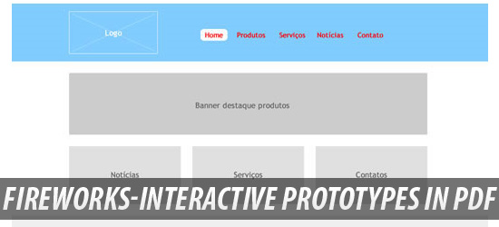 Fireworks - Interactive Prototypes in PDF