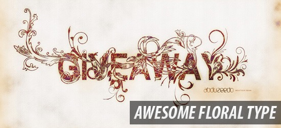 Awesome Floral Type in Fireworks and Photoshop in 5 minutes