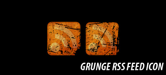 Adobe Fireworks: Grunge RSS Feed Icon