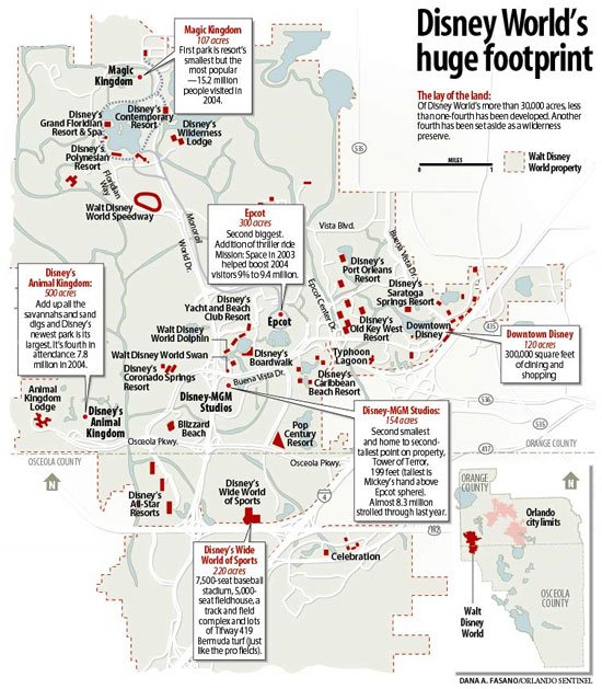 Disney World's Huge Footprint