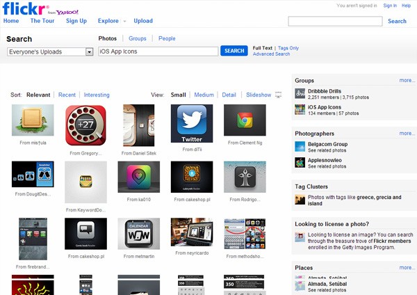 iOS App Icons (Flickr)