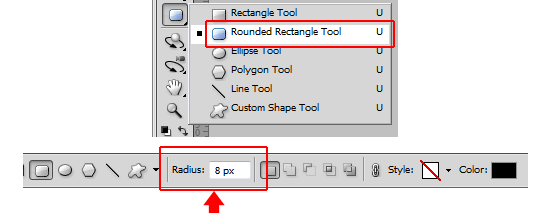 Creating the button shape