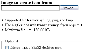 Dynamic Drive- FavIcon Generator - Screen shot