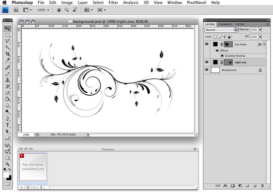 PixelNovel Timeline - Timeline panel.