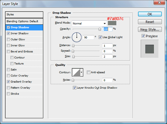 Changing the layer styles of the Hover group