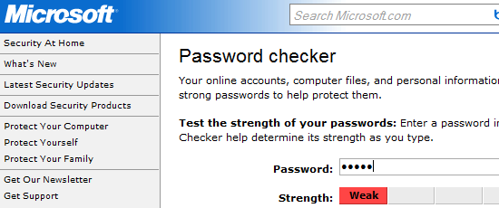 Use a strong password