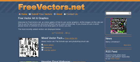 FreeVectors.net - screen shot.