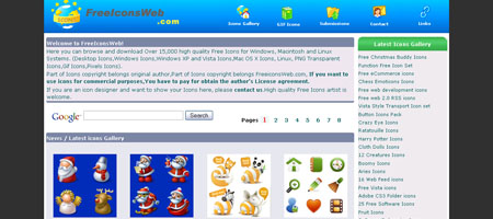 Free Icons Web - screen shot.