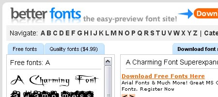 Better Fonts - screen shot.