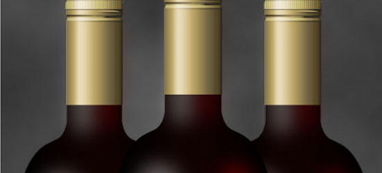 Realistic Wine Bottle Illustration - screen shot.