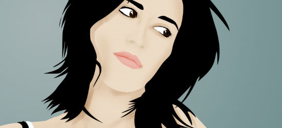 Vector Style Illustration in Photoshop - screen shot.