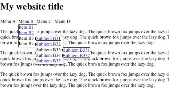 SimpleMenu