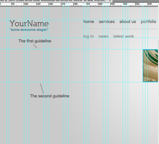 Add some content to the design