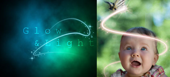 Light and glow effect in Photoshop