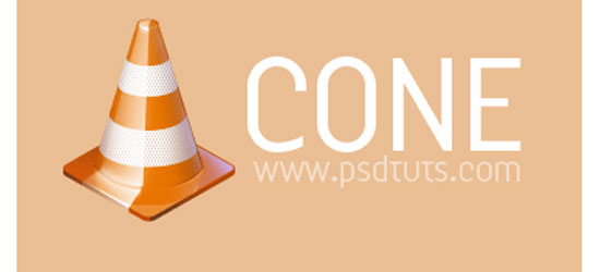 Illustrate a Traffic Cone Icon in Photoshop - screen shot.