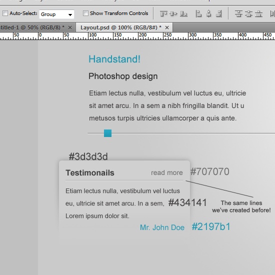 Create the slider control