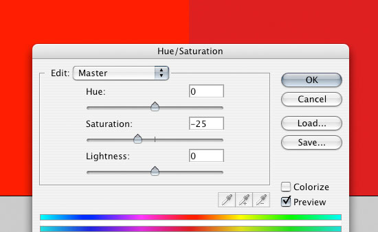 Hue/Saturation Image Adjustment