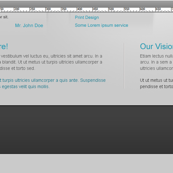 Creating footer area