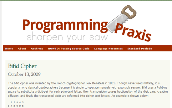 Programming Praxis