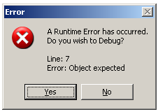 Error Debugging.