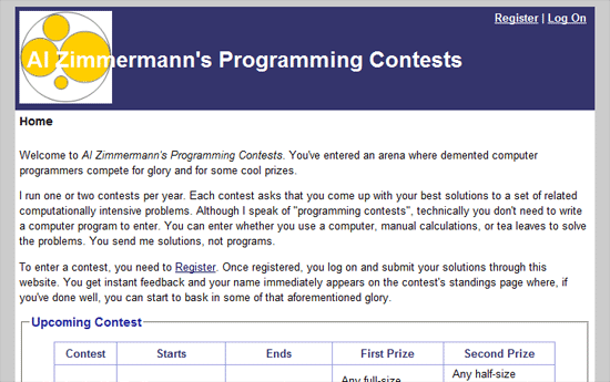 Al Zimmermann's Programming Contests