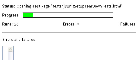 JSUnit - Screenshot