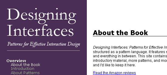 Designing Interfaces - screen shot.