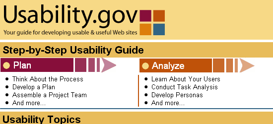 Usability.gov - screen shot.