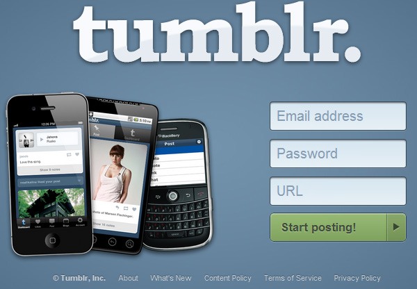 14 tumblr signup form