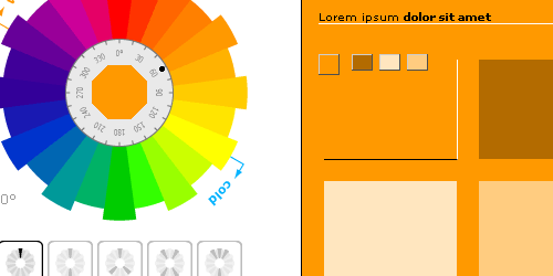 Wellstyled Color Scheme Generator - screen shot.