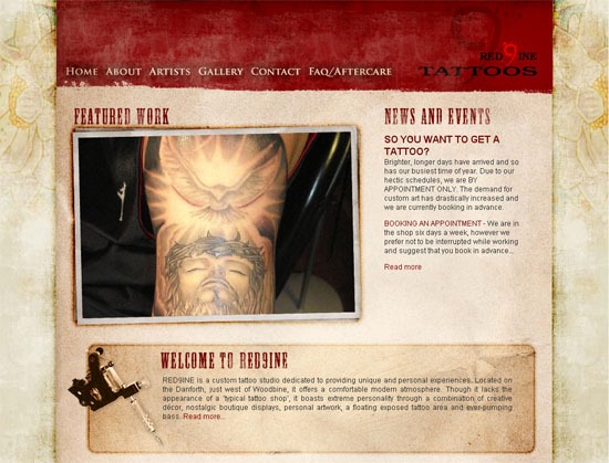 Red9ine Tattoos - screen shot.