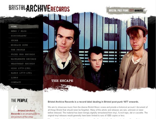 Bristol Archive Records - screen shot.