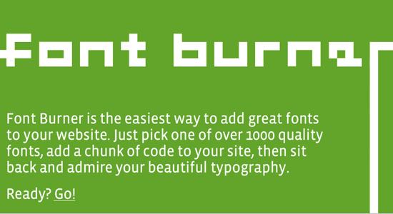 Font Burner - screen shot.