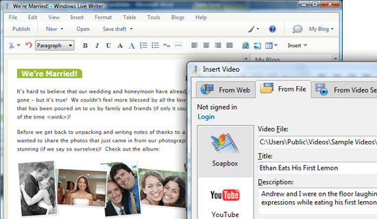 Windows Live Writer