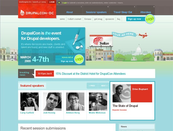 DrupalCon - screen shot.