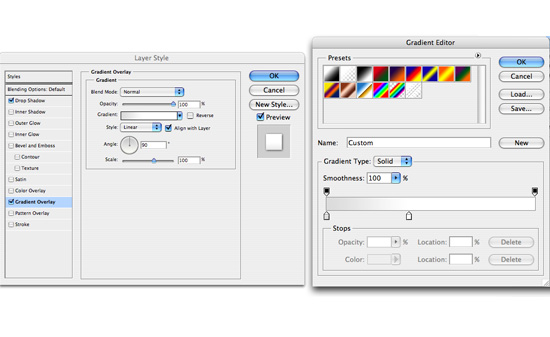 Making containers for the logo and navigation items