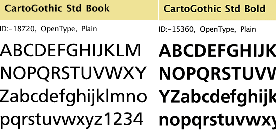 CartoGothic Std