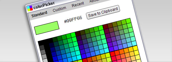 colorPicker - screen shot.