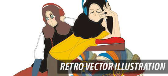 How to Create a Retro Vector Illustration with Stylized Lines