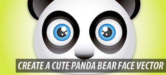 Create a Cute Panda Bear Face Icon