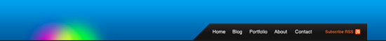 Creating the layout's navigation menu
