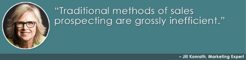 Quote from Jill Konrath, Marketing Expert
