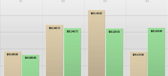 CSS Vertical Bar Graphs - screen shot.