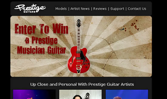 Competition on a Prestige Guitars email