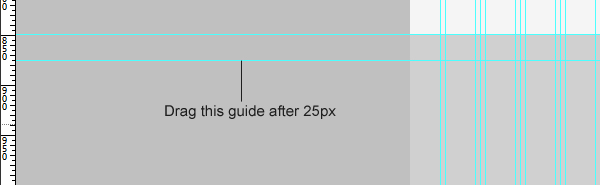 Drag a new guide after 25px