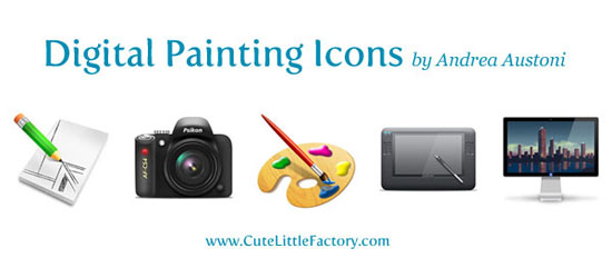 Creating a Set of Digital Painting Icons