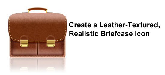 Create a Leather-Textured, Realistic Briefcase Icon